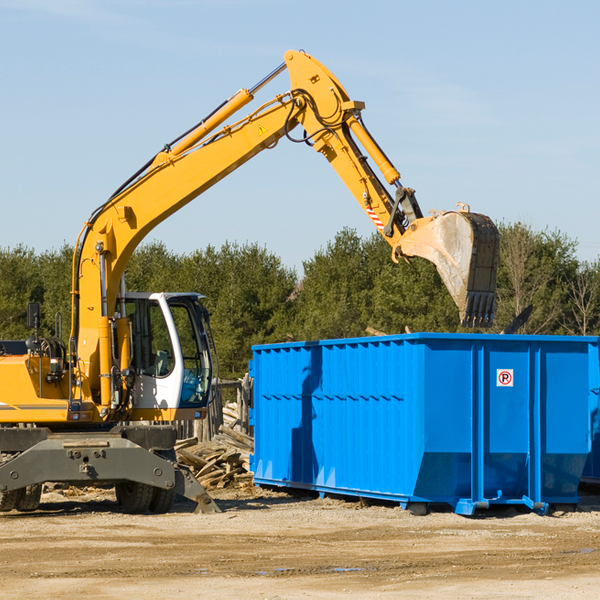 are there any restrictions on where a residential dumpster can be placed in Hillcrest TX